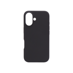 Apple iPhone 16 - Silikonski ovitek (liquid silicone) - Soft - Black / Črna