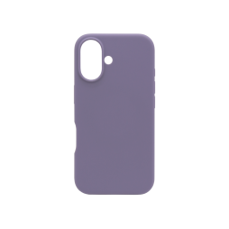 Apple iPhone 16 - Silikonski ovitek (liquid silicone) - Soft - Lavender Gray / Temno vijolična