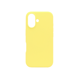 Apple iPhone 16 - Silikonski ovitek (liquid silicone) - Soft - Light Yellow / Rumena