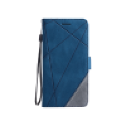 Samsung Galaxy S25 Ultra - Preklopna torbica (WLGO-Lines) - modra