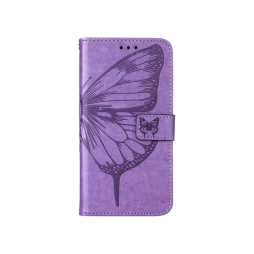 Samsung Galaxy S25 - Preklopna torbica (WLGO-Butterfly) - vijolična