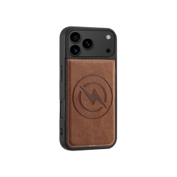 Apple iPhone 17 Pro Max - Usnjen magnetni ovitek (TPUL Chester) - usnjen izgled - rjav