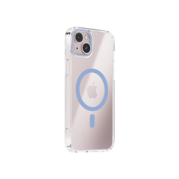 Apple iPhone 15 - Gumiran magnetni ovitek (TPU Magnetic) - temno moder