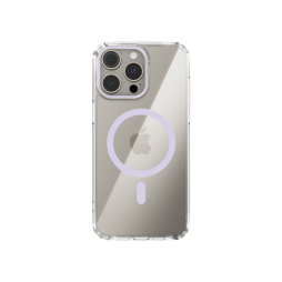 Apple iPhone 15 Pro - Gumiran magnetni ovitek (TPU Magnetic) - vijoličen