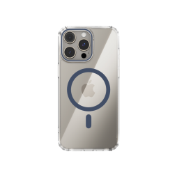 Apple iPhone 15 Pro Max - Gumiran magnetni ovitek (TPU Magnetic) - temno moder