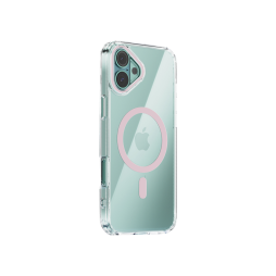 Apple iPhone 16 - Gumiran magnetni ovitek (TPU Magnetic) - roza