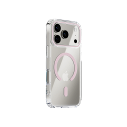 Apple iPhone 17 Pro - Gumiran magnetni ovitek (TPU Magnetic) - roza
