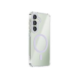 Samsung Galaxy S25 - Gumiran magnetni ovitek (TPU Magnetic) - vijoličen