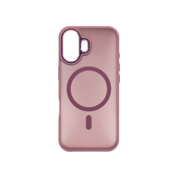 Apple iPhone 17 - Gumiran magnetni ovitek (TPU Magnetic Blur) - roza