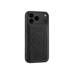 Apple iPhone 17 Pro - Usnjen magnetni ovitek (TPUL Chester) - usnjen izgled - črn