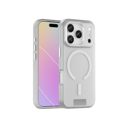 Apple iPhone 17 Pro - Gumiran magnetni ovitek (TPU Magnetic Frost) - bel