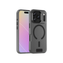 Apple iPhone 17 Pro - Gumiran magnetni ovitek (TPU Magnetic Frost) - črn