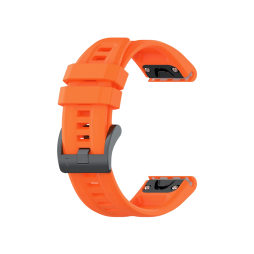 Silikonski pašček za Garmin ure (26mm) hitro zapenjanje - oranžen