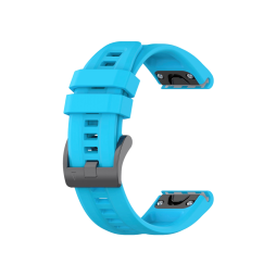 Silikonski pašček za Garmin ure (26mm) hitro zapenjanje - svetlo moder