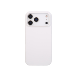 Apple iPhone 17 Pro Max - Silikonski ovitek (liquid silicone) - Soft - White / Bela
