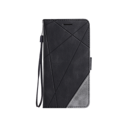 Honor 400 Smart - Preklopna torbica (WLGO-Lines) - črna