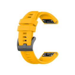 Silikonski pašček za Garmin ure (26mm) hitro zapenjanje - rumen
