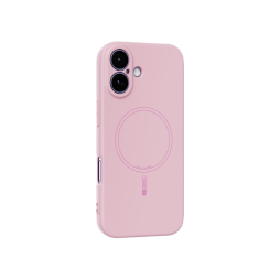 Apple iPhone 17 - Gumiran magnetni ovitek (TPU Magnetic Pastel) - roza
