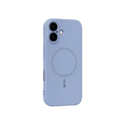 Apple iPhone 17 - Gumiran magnetni ovitek (TPU Magnetic Pastel) - svetlo moder