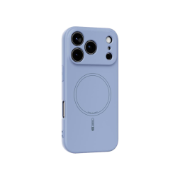 Apple iPhone 17 Pro - Gumiran magnetni ovitek (TPU Magnetic Pastel) - svetlo moder