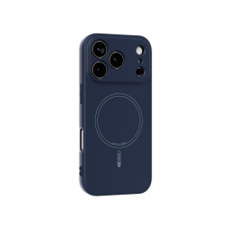 Apple iPhone 17 Pro Max - Gumiran magnetni ovitek (TPU Magnetic Pastel) - moder