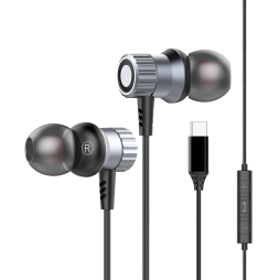 Slušalke za telefon USB-C Chameleon LD501-C - črne