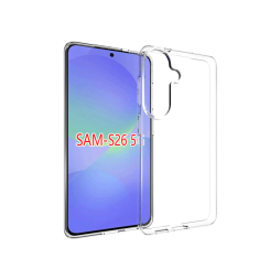 Samsung Galaxy S26 - Gumiran ovitek (TPU) - prozoren svetleč