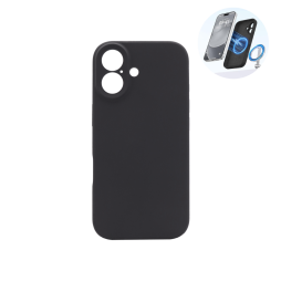 Apple iPhone 17 - Silikonski ovitek (liquid silicone) - N-Soft Magnetic - Black / Črna