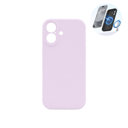 Apple iPhone 17 - Silikonski ovitek (liquid silicone) - N-Soft Magnetic - Dizi / Pastelno vijolična