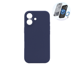 Apple iPhone 17 - Silikonski ovitek (liquid silicone) - N-Soft Magnetic - Midnight Blue / Temno modra