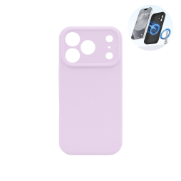 Apple iPhone 17 Pro - Silikonski ovitek (liquid silicone) - N-Soft Magnetic - Dizi / Pastelno vijolična