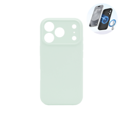 Apple iPhone 17 Pro - Silikonski ovitek (liquid silicone) - N-Soft Magnetic - Mambo Green / Pastelno zelena