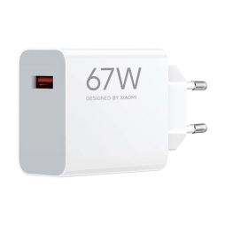 Original Xiaomi hišni polnilec - 67W HyperCharge, USB-A izhod, kabel ni priložen - MDY-12-EH - bel