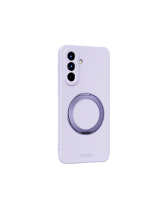 Samsung Galaxy A57 5G - Gumiran magnetni ovitek s stojalom (TPU Ring) - vijoličen N-Pastel