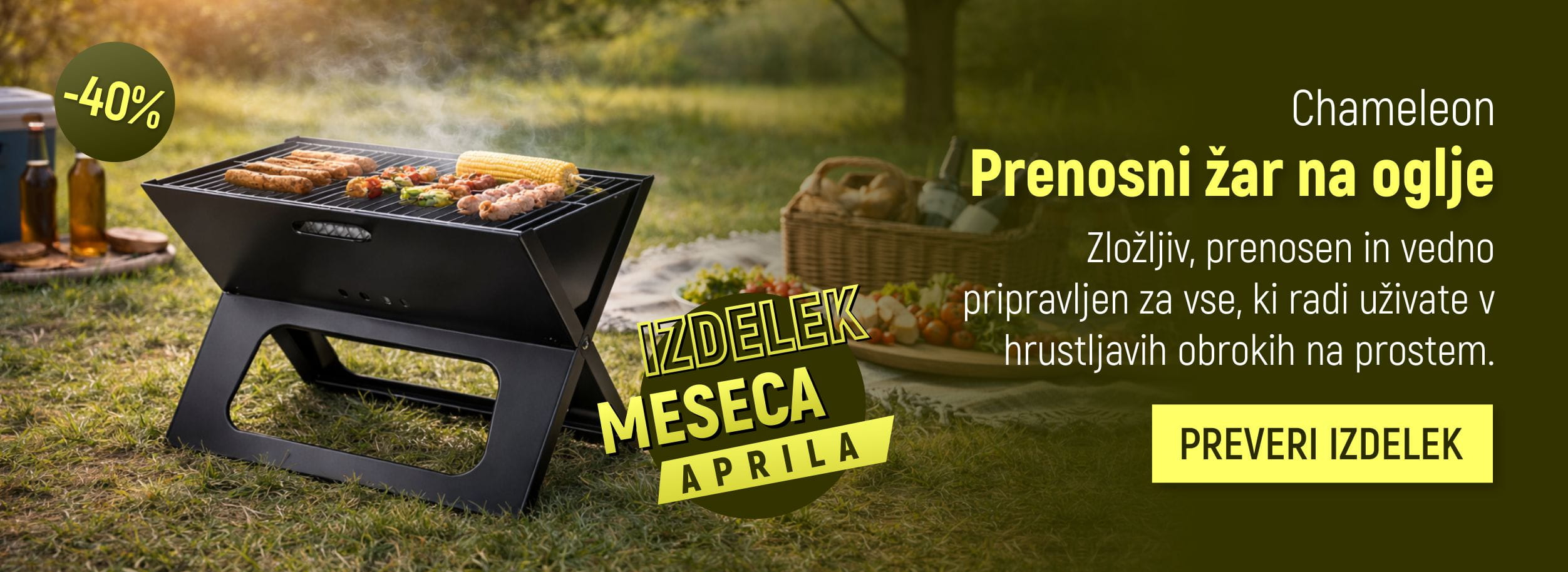 Prenosni žar na oglje - izdelek meseca aprila